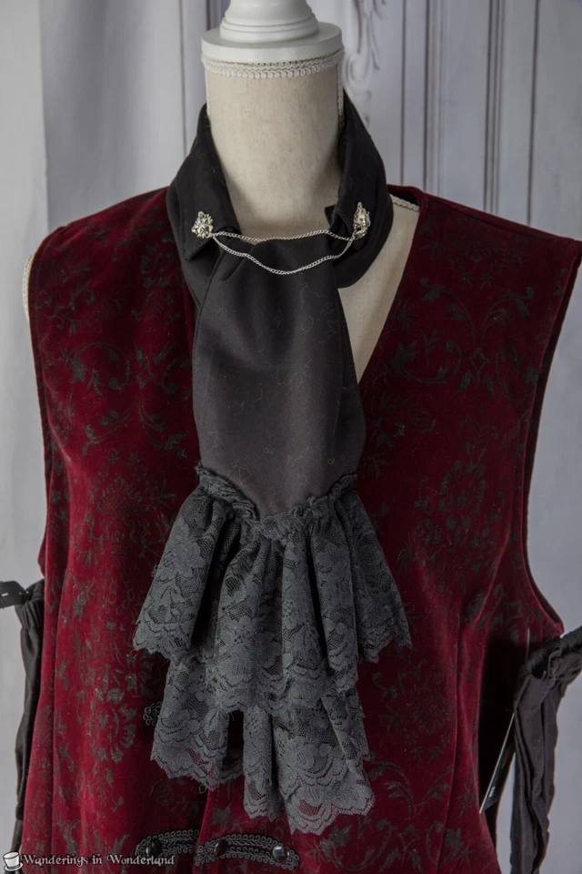 Conjunto Chaleco Rojo Grande Hombre Steampunk Victoriano Disfraz Halloween Foto 3 de 4