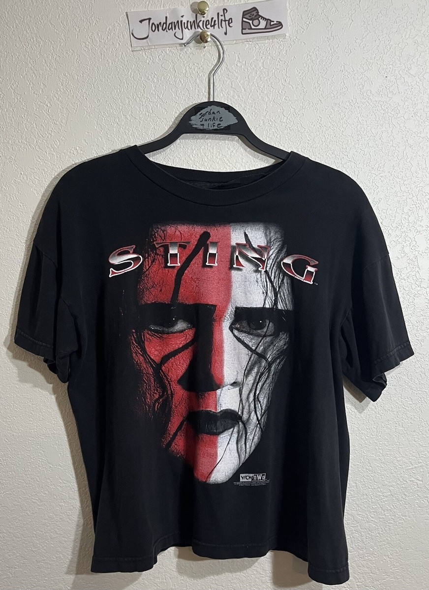 Vintage 90s Sting t shirt NWO WCW World Champion Wrestling