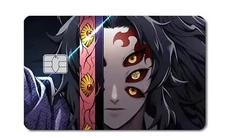 Anime Demon Slayer Credit Card Smart Sticker Skin Precut Small Chip Debit Bank