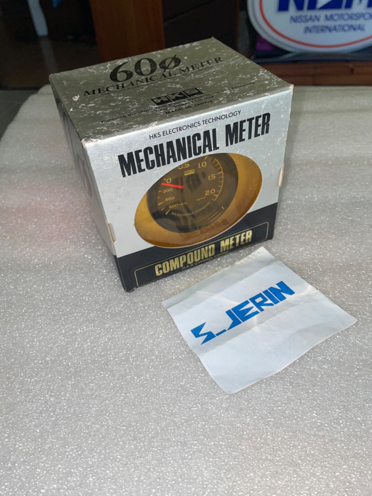 HKS BOOST GAUGE METER Rare 60mm New for Nismo GTR SUPRA APEXI DEFI