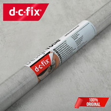 Self Adhesive Vinyl Wrap Film for Kitchen Doors & Worktops Grey Concrete -DC Fix