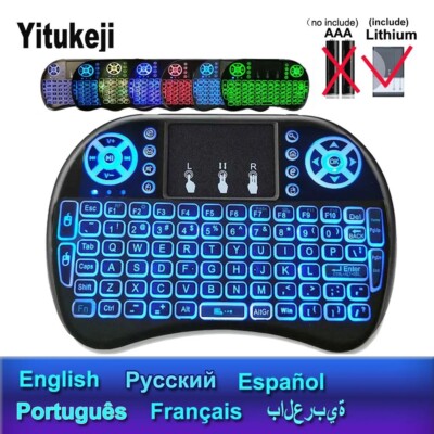 Mini Wireless Tastatur für Android TV Box PC I8, Air Mouse Fernbedienung.