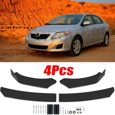 For Toyota Camry Gloss Black Front Bumper Lip Chin Body Kit Spoiler Splitter