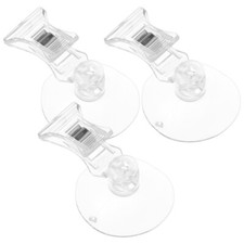 3 Pcs Aquarium Feeding Tool Plastic Seaweed Suction Cup Clip for Fish Tank