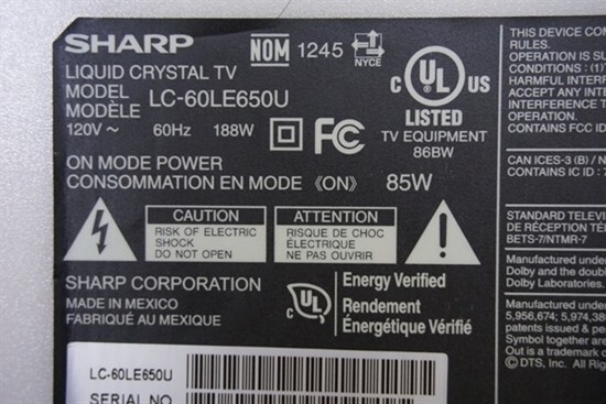 Sharp 60 Sharp 60