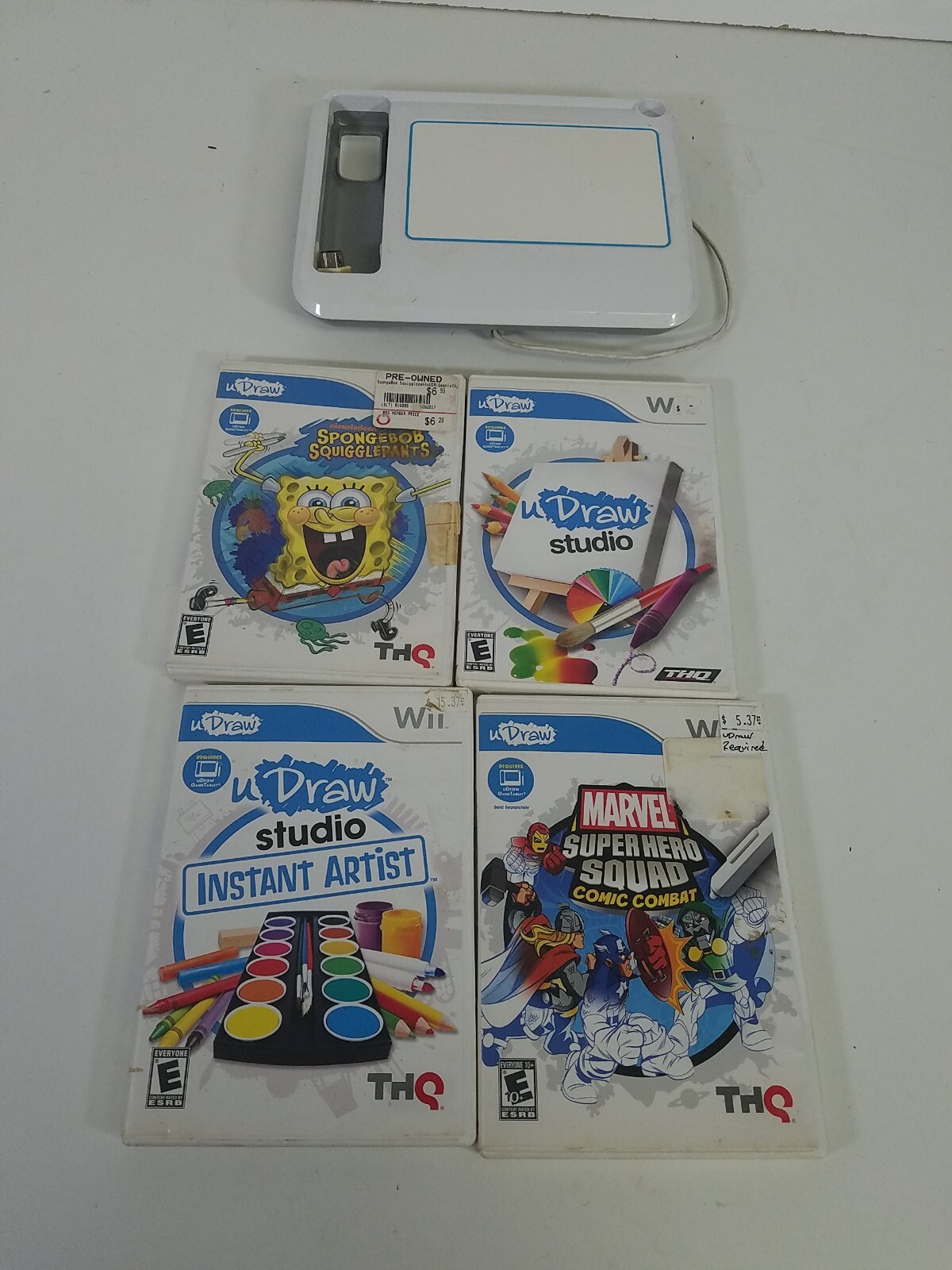 Nintendo Wii U Draw Painting Tablet with games. eBay