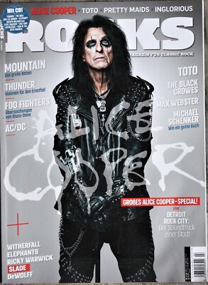 Rocks 81 (02/2021) (+CD) (Alice Cooper, Mountain, Sammlerguide Webster/Mitchell)