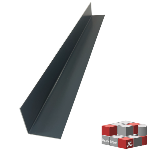 Produktbild von Winkelleiste Anthrazit,1000mm Alu Kantenschutz Anthrazitgrau, 15x15 Mm Schenkelinnenmaß Aus Alu Ral7016 Anthrazitgrau 1,5mm Stark Alu L-Profil RAL 7016,Winkelblech Antrazitgrau
