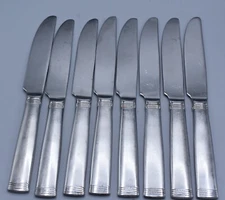 8-Pc  Set Wallace NAPOLI FROST Dinner Knives 8-3/4" Stainless 18/10 PB5-2