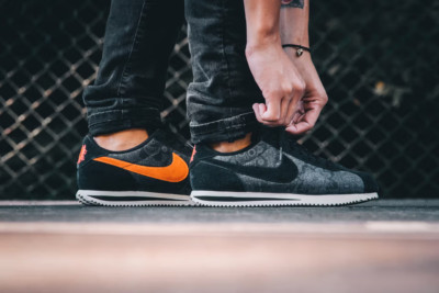 NIKE CORTEZ BASIC PREMIUM QS DAY OF THE DEAD BLACK White 816562-00 Men 11 Shoes