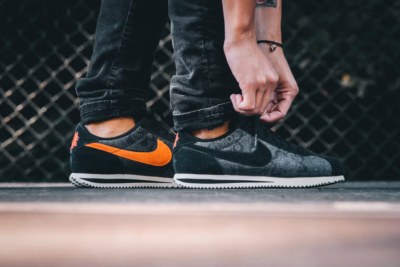 NIKE CORTEZ BASIC PREMIUM QS DAY OF THE DEAD BLACK White 816562-00