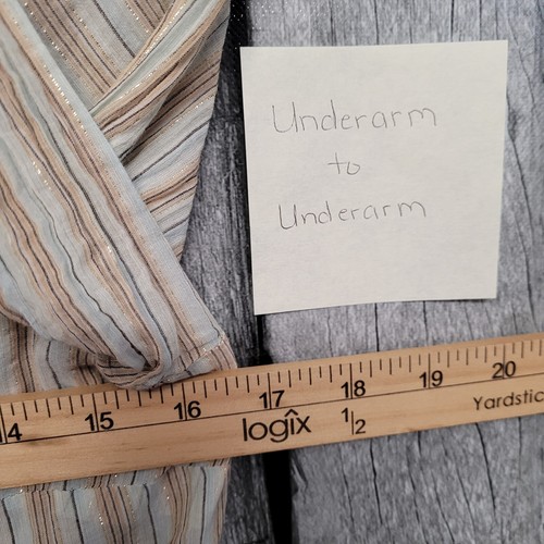 J.Crew Top Damen Größe 4 Das perfekte Shirt Hellblau Hellbraun Langarm Knopfleiste - Bild 6 von 8