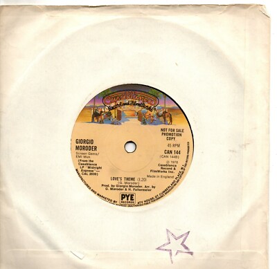 Giorgio Moroder:Chase/Love's theme:UK Casablanca:1978:DJ
