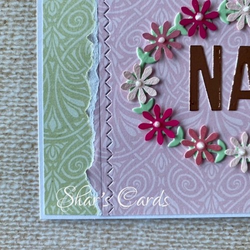 Floral Happy Mothers Day Card for NAN, Handmade in Australia - Picture 4 of 6
