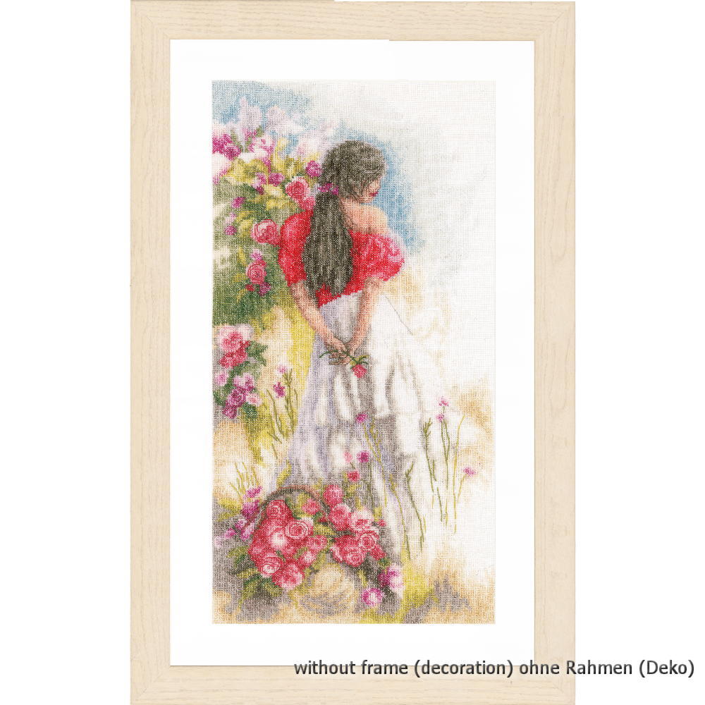 Lanarte cross stitch kit ""In the field"", counted, DIY