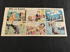 #20c HI AND LOIS by Mort Walker Sunday Third Page Comic Strip November 24, 1963