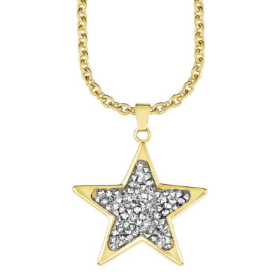 S.Oliver Soakt / 159 Women's Necklace Gold with Star Swarovski Pendant