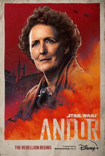 NUOVO poster promozionale Disney Art Print 2022 "Star Wars: Andor" Rogue One regalo Maarva - Foto 1 di 1