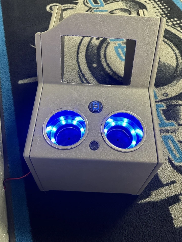 Chevrolet C 10 1973 a 1987 consola central personalizada sin tapicería Foto 3 de 4