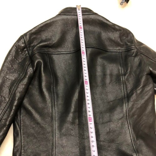 GUCCI Black Leather Jacket L Lambskin Size 38 Used - Picture 11 of 16