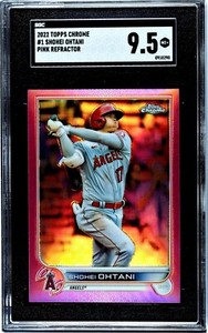 Shohei Ohtani 2022 Topps Chrome Pink Refractor #1 - SGC9.5