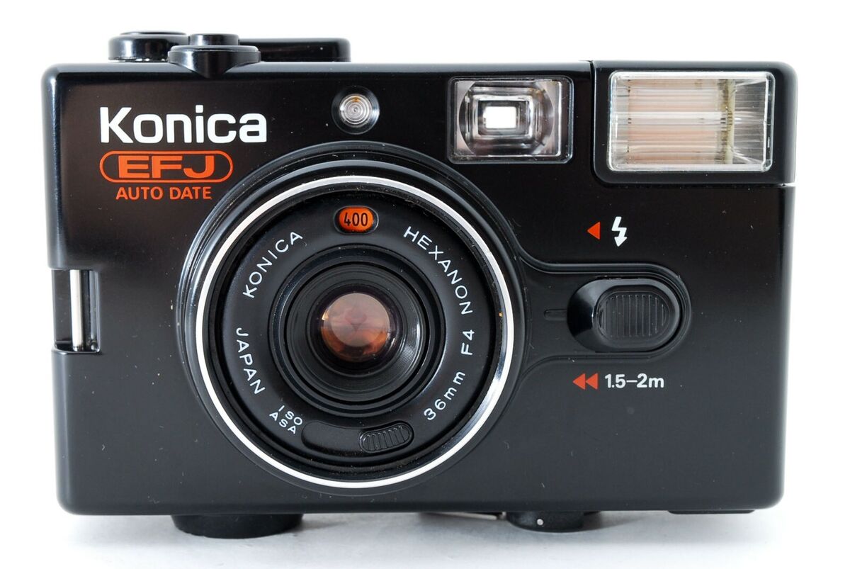 Konica EFJ Black Auto Date Point & Shoot Film Camera FROM Konica EFJ Black Auto Date Point & Shoot Film Camera FROM