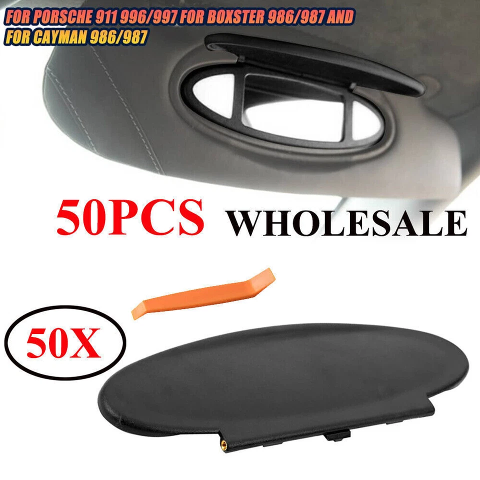 50PC For Porsche 911 987 996 997 986 Cayman Boxster Sun Visor Mirror Housing BE Foto 2 de 4