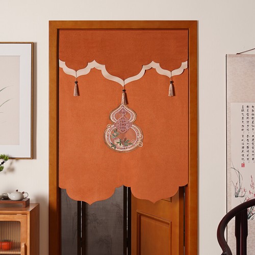 Chinesischer Feng Shui Türvorhang Dekor Trennwand Halb Gardinenstange Tasche Doorway - Bild 2 von 15