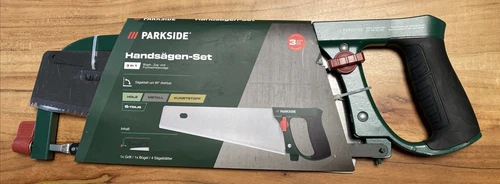 3 in 1 Bügelsäge Zugsäge Fuchsschwanzsäge 6teilig; 1xGriff+1xBügel+4xSägeblätter