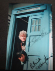 Doctor Who Jon Pertwee Patrick Troughton Signed Reprint 6x4 Photo