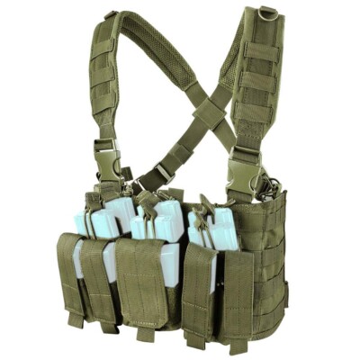 Condor MCR5 Recon Chest Rig with Magazine Pouch - Olive Drab for