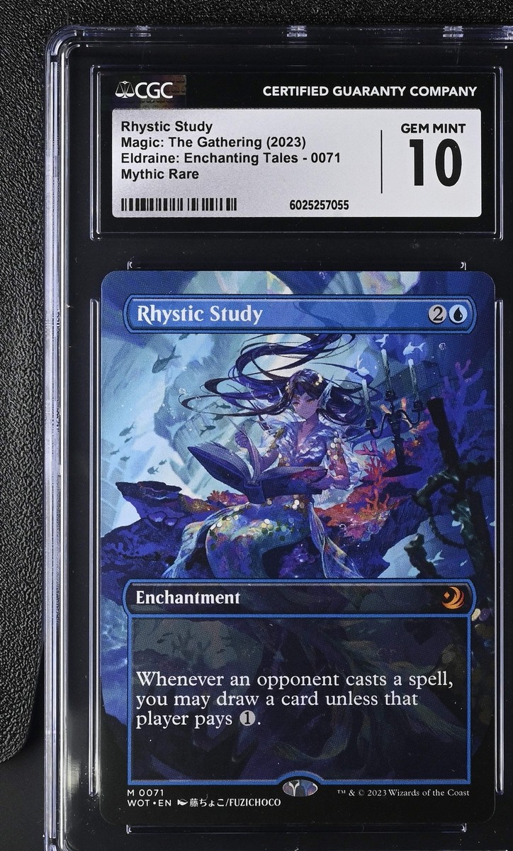 未使用カード MAGIC the gathering RHYSTIC STUDY Rhystic Study Proxy Card with Custom designed art | eBay