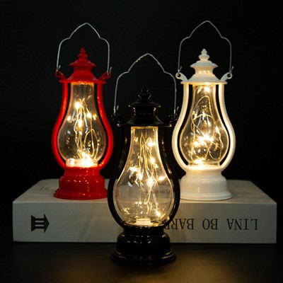 Retro -LED -Laterne Hanging Pony Lampe Kerze Lampe Pergola Zelt Urlaubslampe