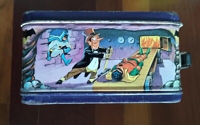 1966 BATMAN and ROBIN TV Series METAL Lunch Box By:Aladdin