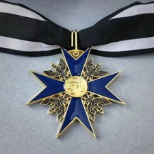 German Black Eagle 74mm Medal w ribbon Full SIZE