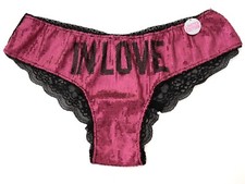 NEW Victoria's Secret VTG PINK Bling Sequin Fashion Show Hipster Panty MEDIUM