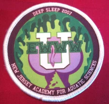 Deep Sleep 2007 U Ewww New Jersey Academy For Aquatic Sciences Uniform Patch