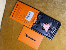 TECHKEY 256GB 3-in-1 USB 3.0 Flash Drive USB-A/Lightning for iPhone Pink