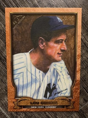 2017 Topps Gallery Hall of Fame Lou Gehrig #HOF-17 Orange /25 Yankees