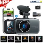 Lamtto 4K WiFi Dash Cam Dual Lens UHD 2160P+1080P Front and Rear Car DVR Camera