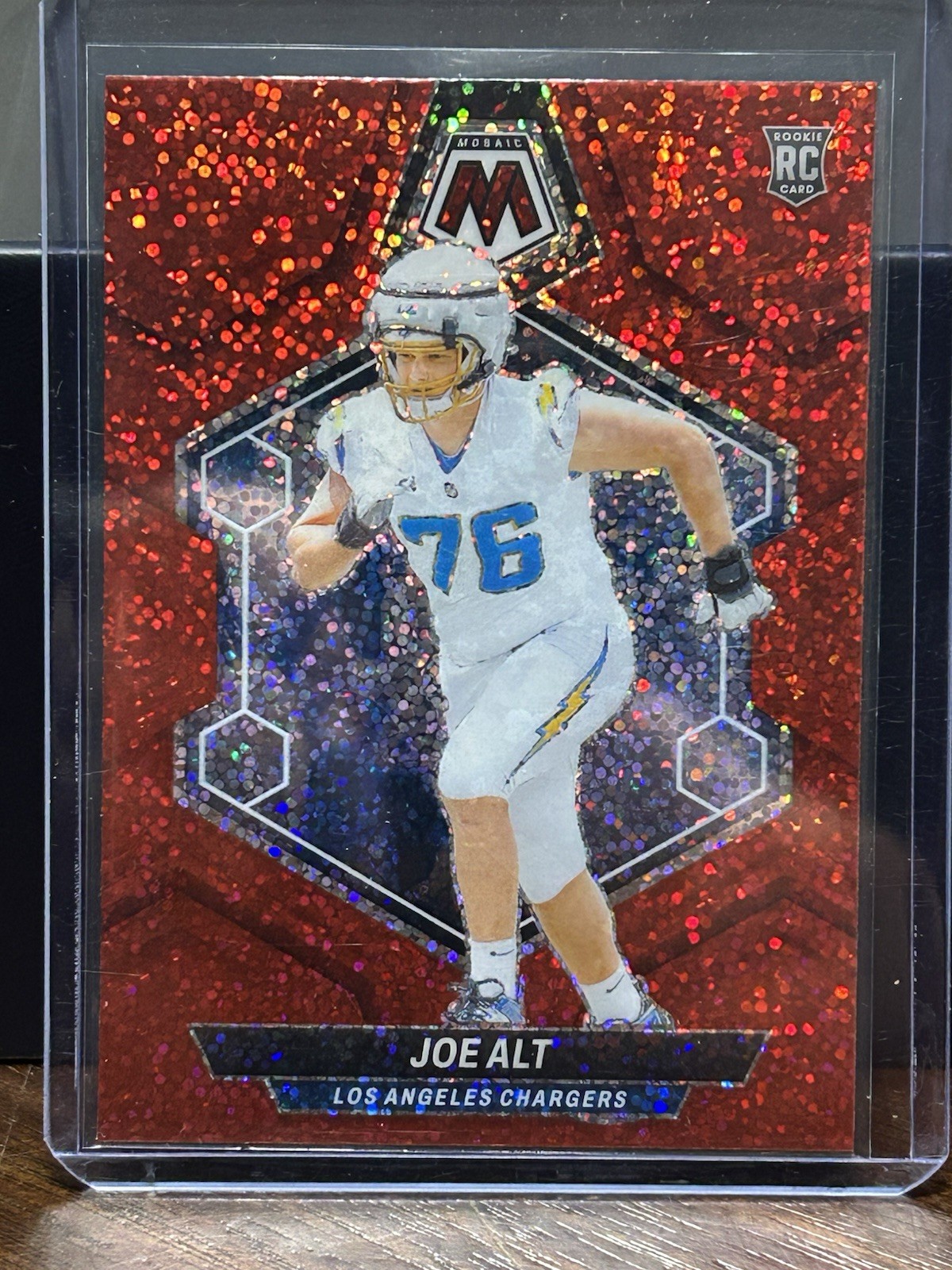 2024 Panini Mosaic Rookies Joe Alt #305 Red Sparkle Prizm (RC)