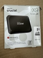 Crucial X9 2TB Portable SSD USB-C USB 3.2 1050MB/s External SSD CT2000X9SSD902