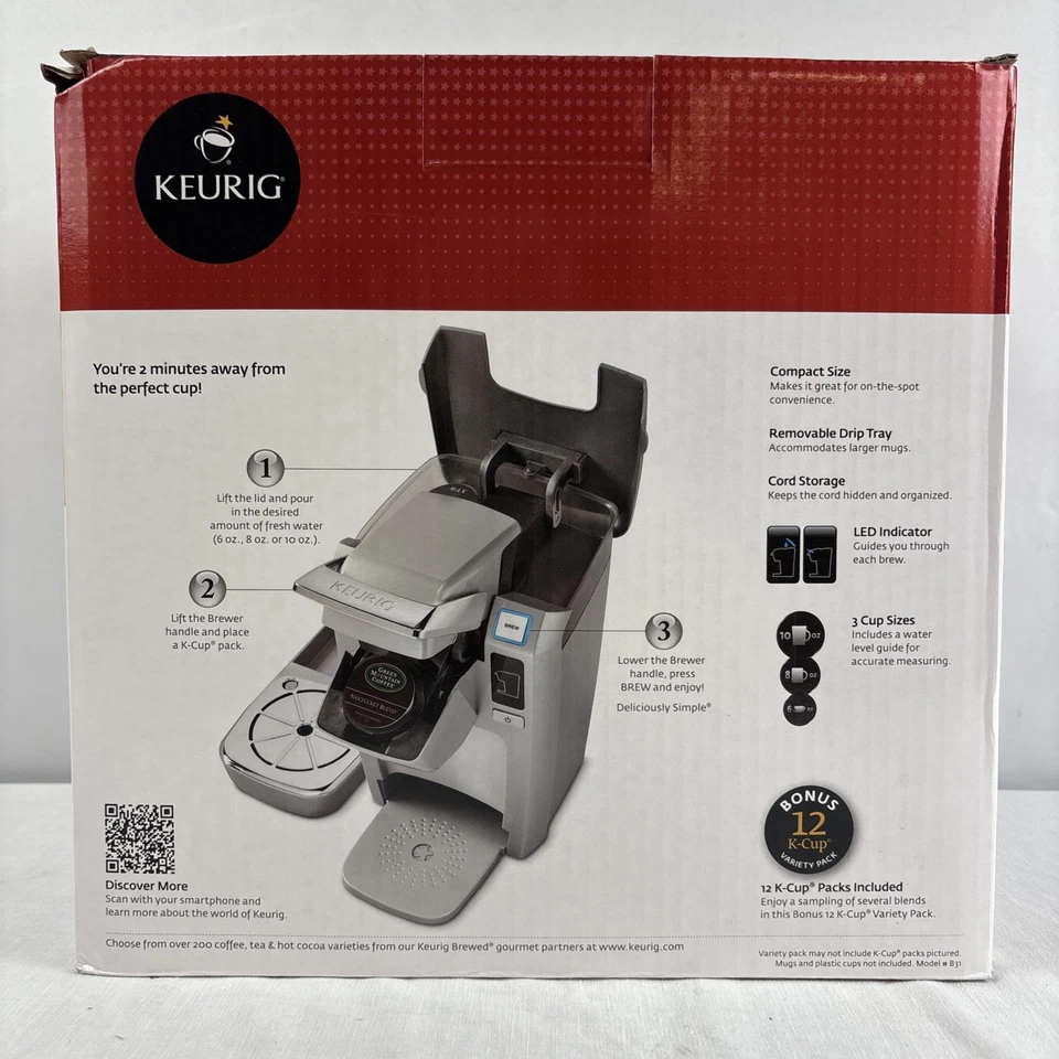 Keurig Mini Plus Personal Brewer Single Cup Coffee Pot W/ Reusable Coffee Filter - Image 4 of 4