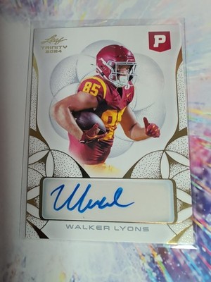 2024 Leaf Trinity Prstine AUTOGRAPH Walker Lyons #BA-WL1