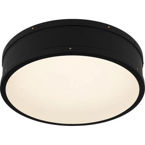 Matte Black LED Flush Mount from the Quoizel Flush Mount Collection - Picture 1 of 4