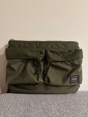#ad PORTER YOSHIDA BAG FORCE SHOULDER BAG 855 05458 olive drab F S $262.00