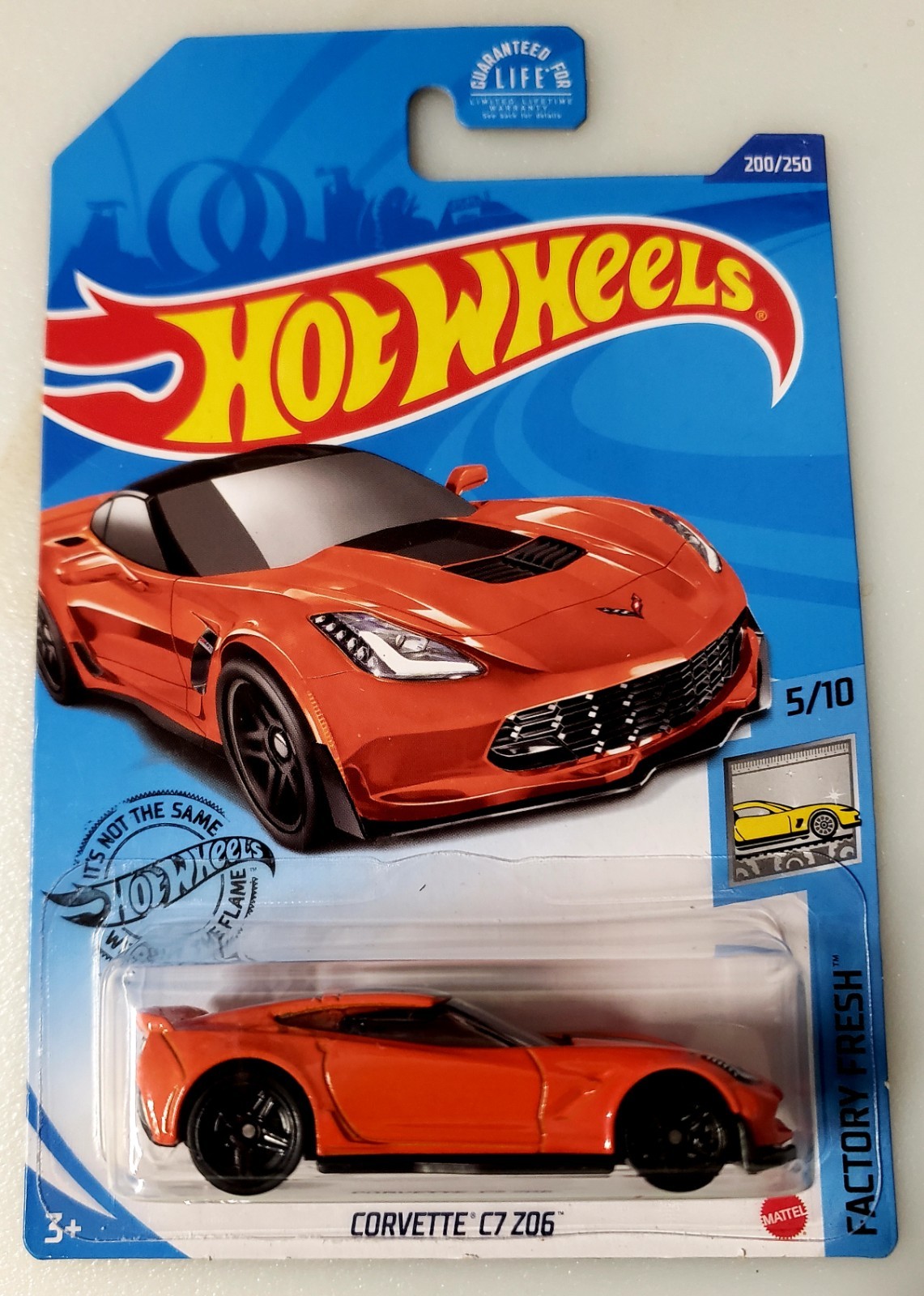2020 Hot Wheels Orange Corvette C7 Z06 200/250 Factory Fresh 5/10