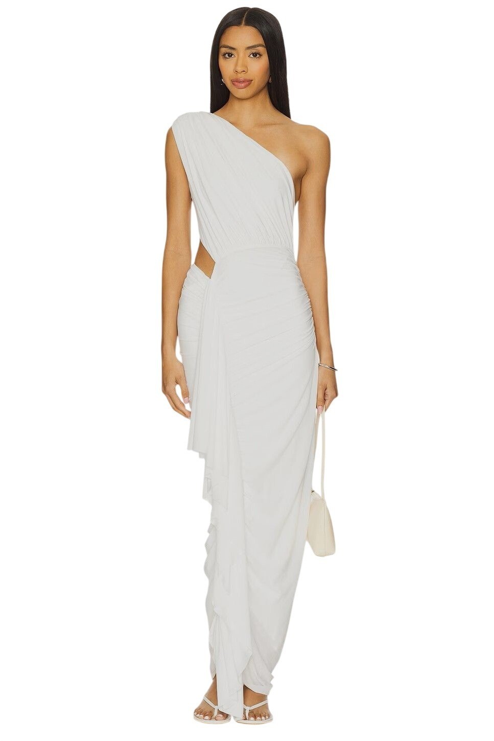 superdown Juliet Midi Dress in White Medium Womens Long Jersey Cocktail