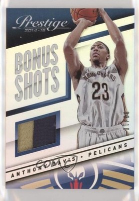 2014-15 Prestige Bonus Shots Materials Premium Gold Prime 2/10 Anthony Davis i2b
