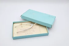 Antique Sterling Silver Boxed Wishbone Sugar Tongs Hallmarked Birmingham 1934